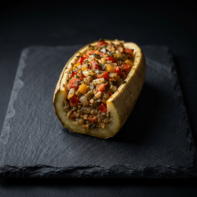 Courgette farcie à la provençale