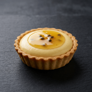 Tartelette namelaka, fruit de la passion