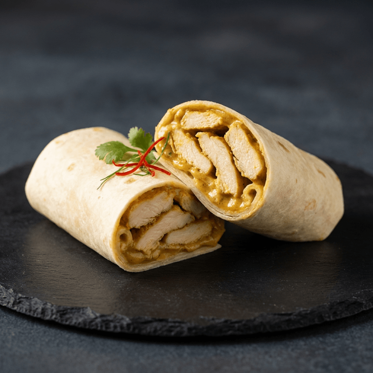 Wrap poulet coco curry