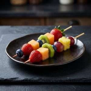 Brochette de fruits frais