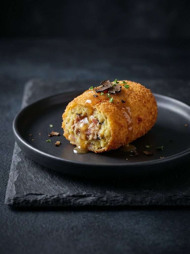 Croquette de pomme de terre au jambon truffé