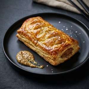 Feuilleté du chef saucisse moutarde